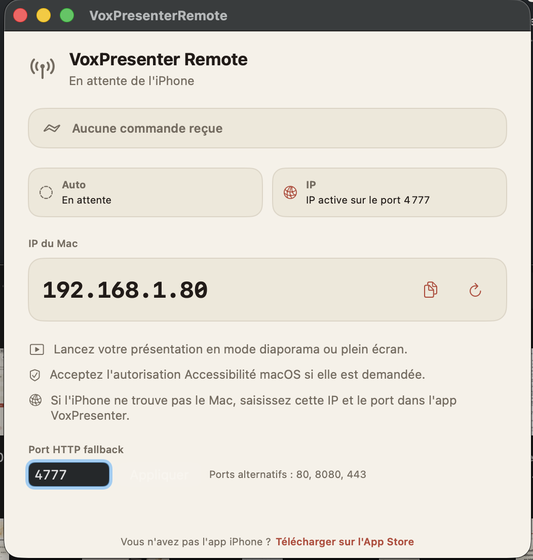 VoxPresenter Remote Mac
